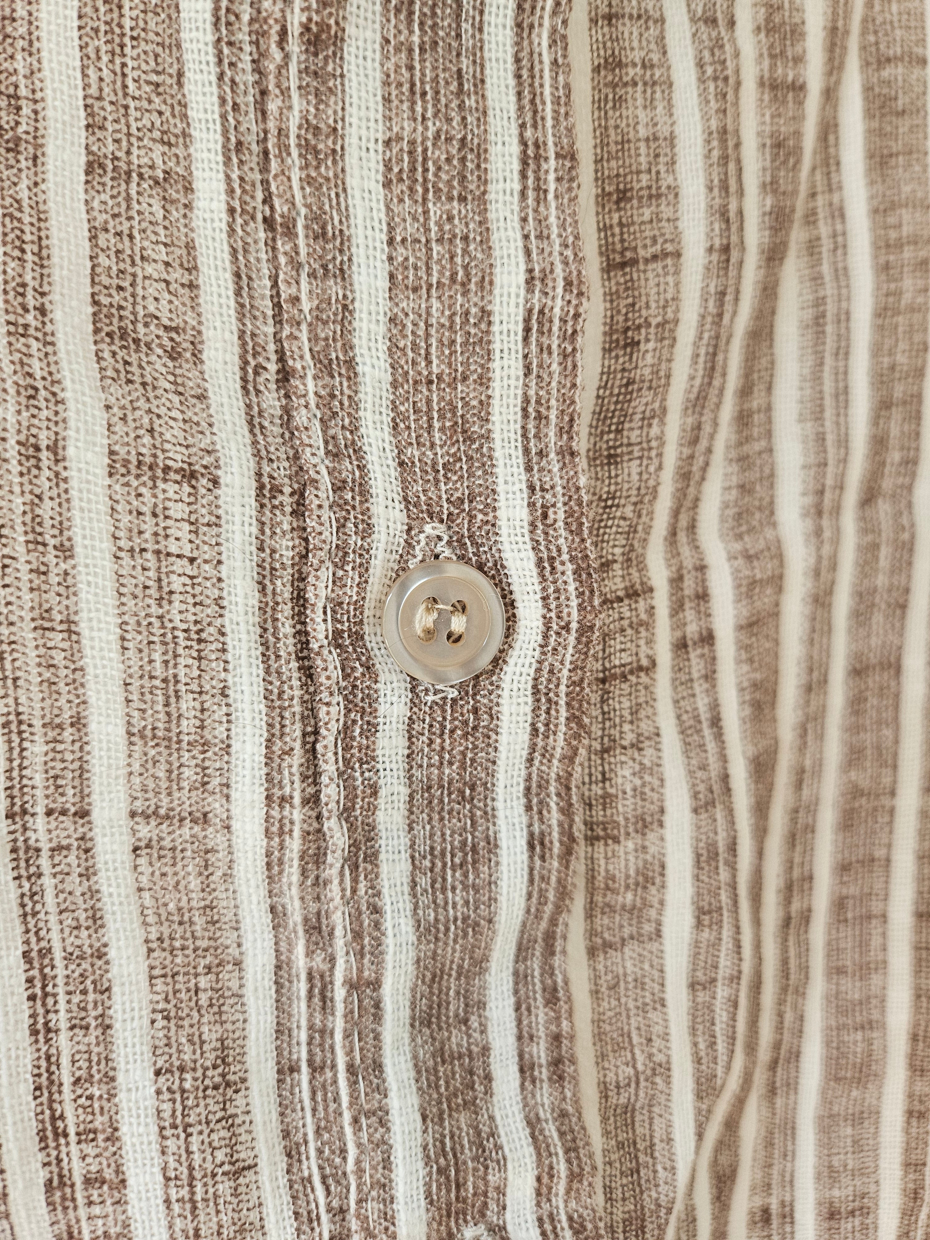 Striped Cotton‑Linen Women’s Blouse – made in Italy