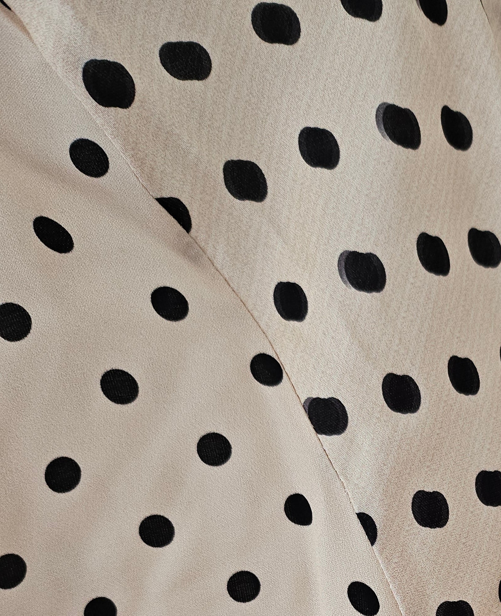 Polka‑Dot Viscose & Silk Blouse for Women
