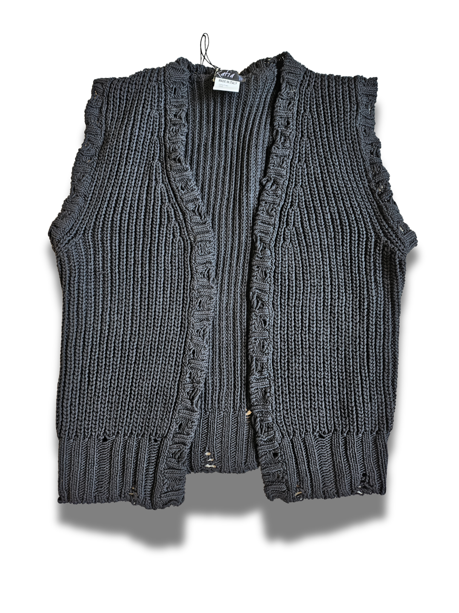 Sleeveless cotton vest