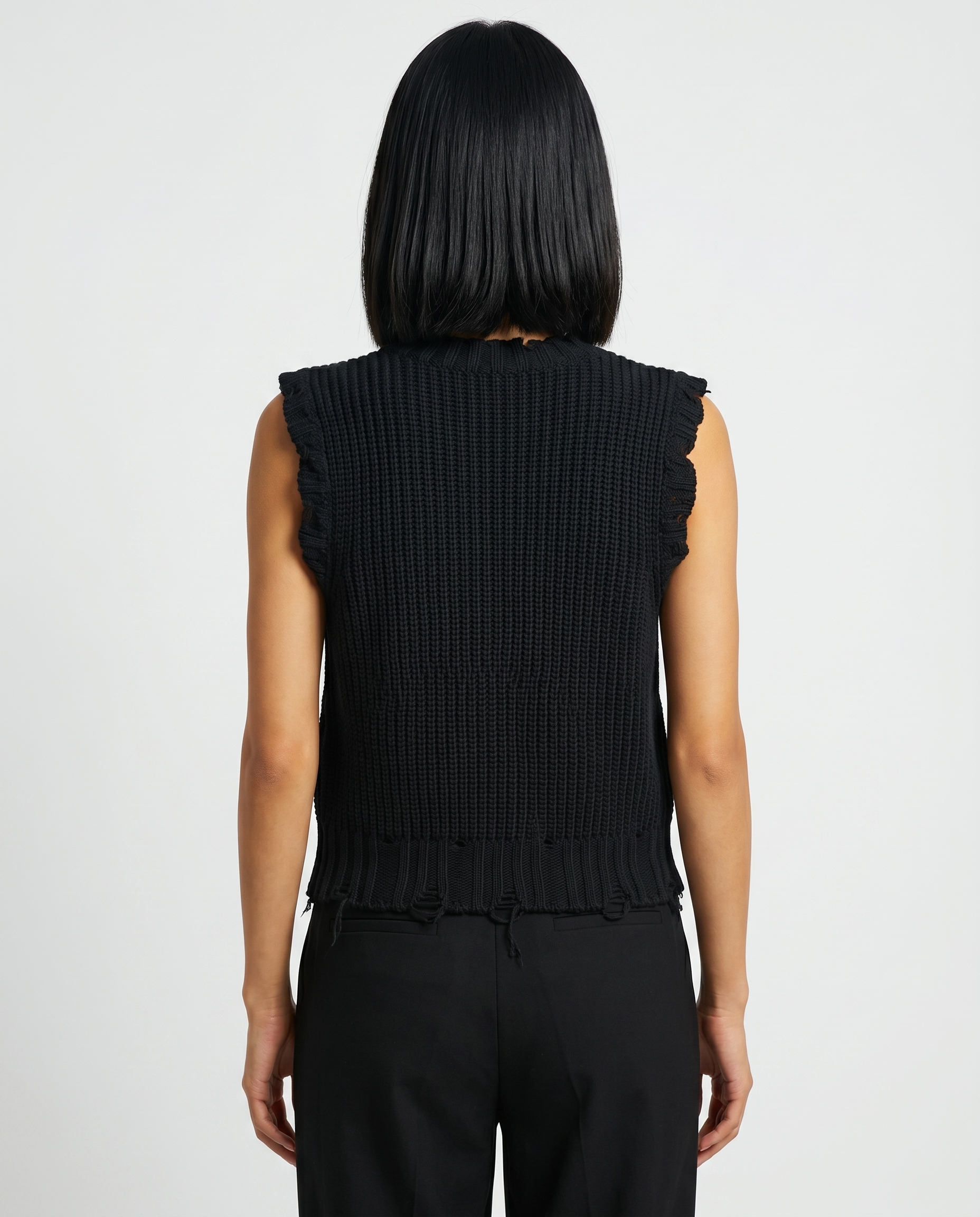 Sleeveless cotton vest