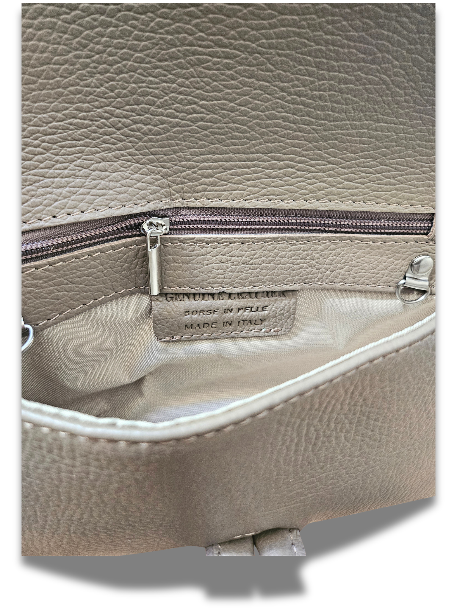 Elegant mini leather handbag