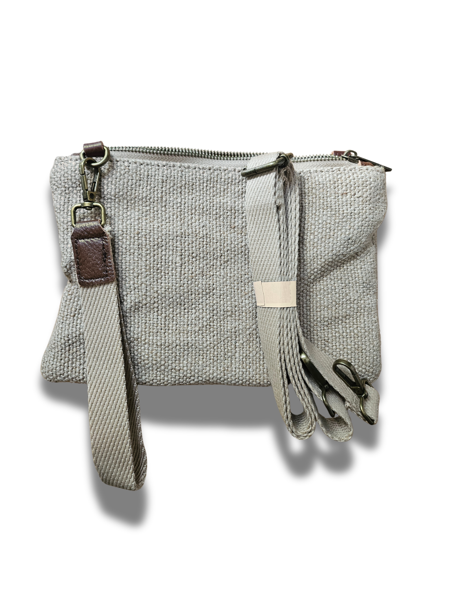 Small Jute Purse • Minimalist Natural Fiber Bag