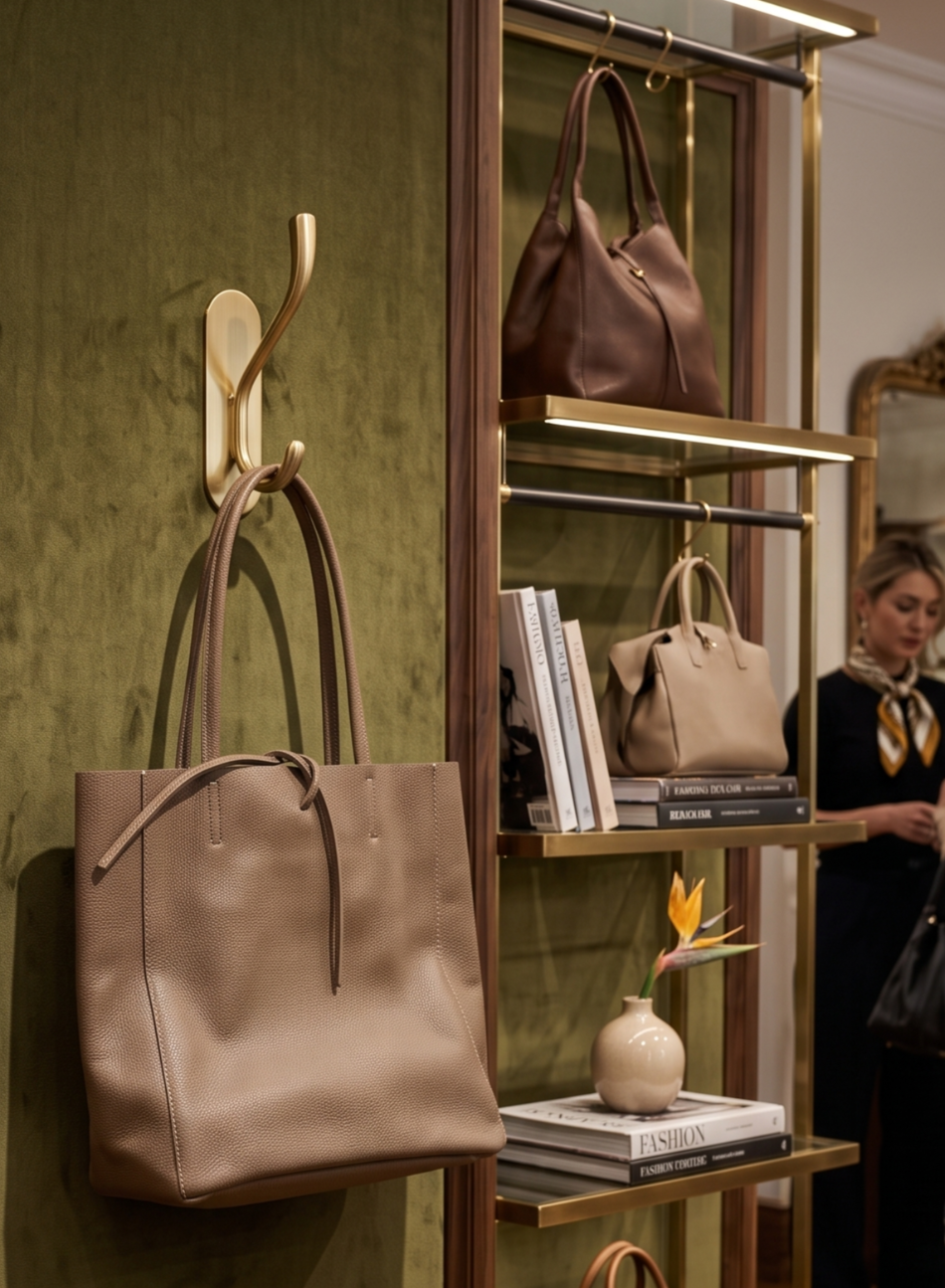 Leather handbag