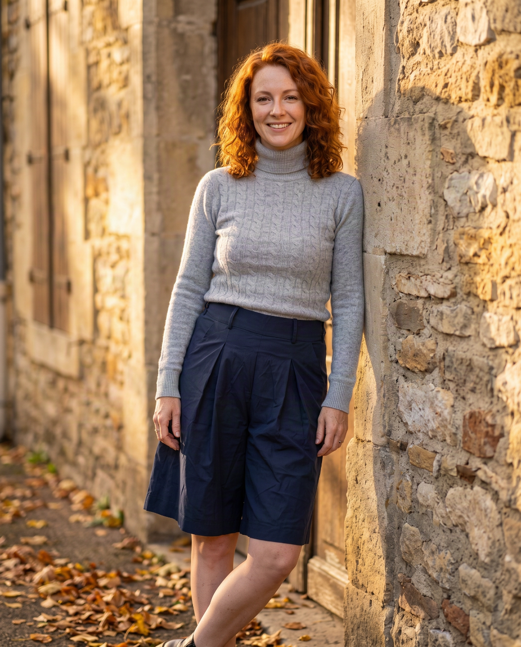 kaschmir pullover mit rollkragen in grau