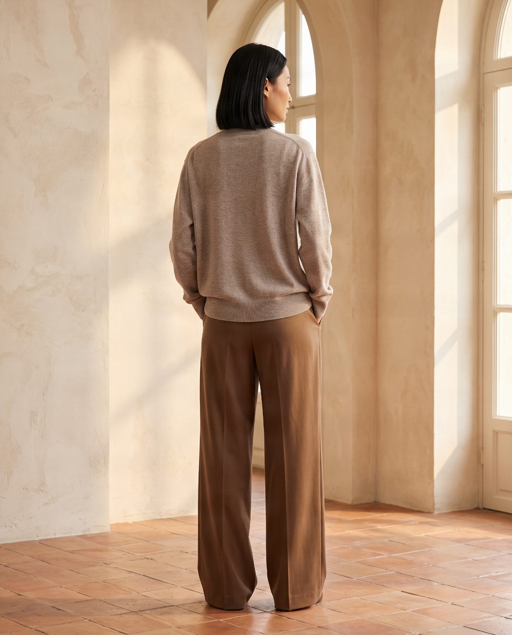 kaschmir pullover damen rückseite