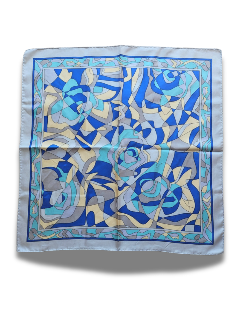 Blue Silk Scarf