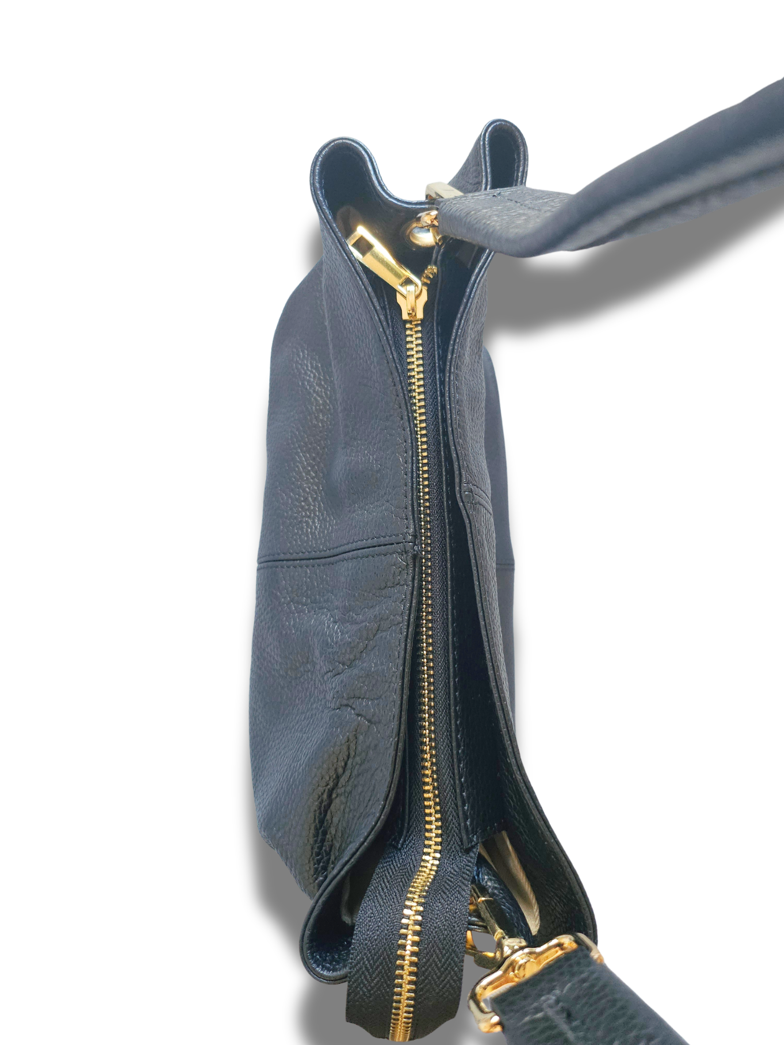 leder handtasche schwarz
