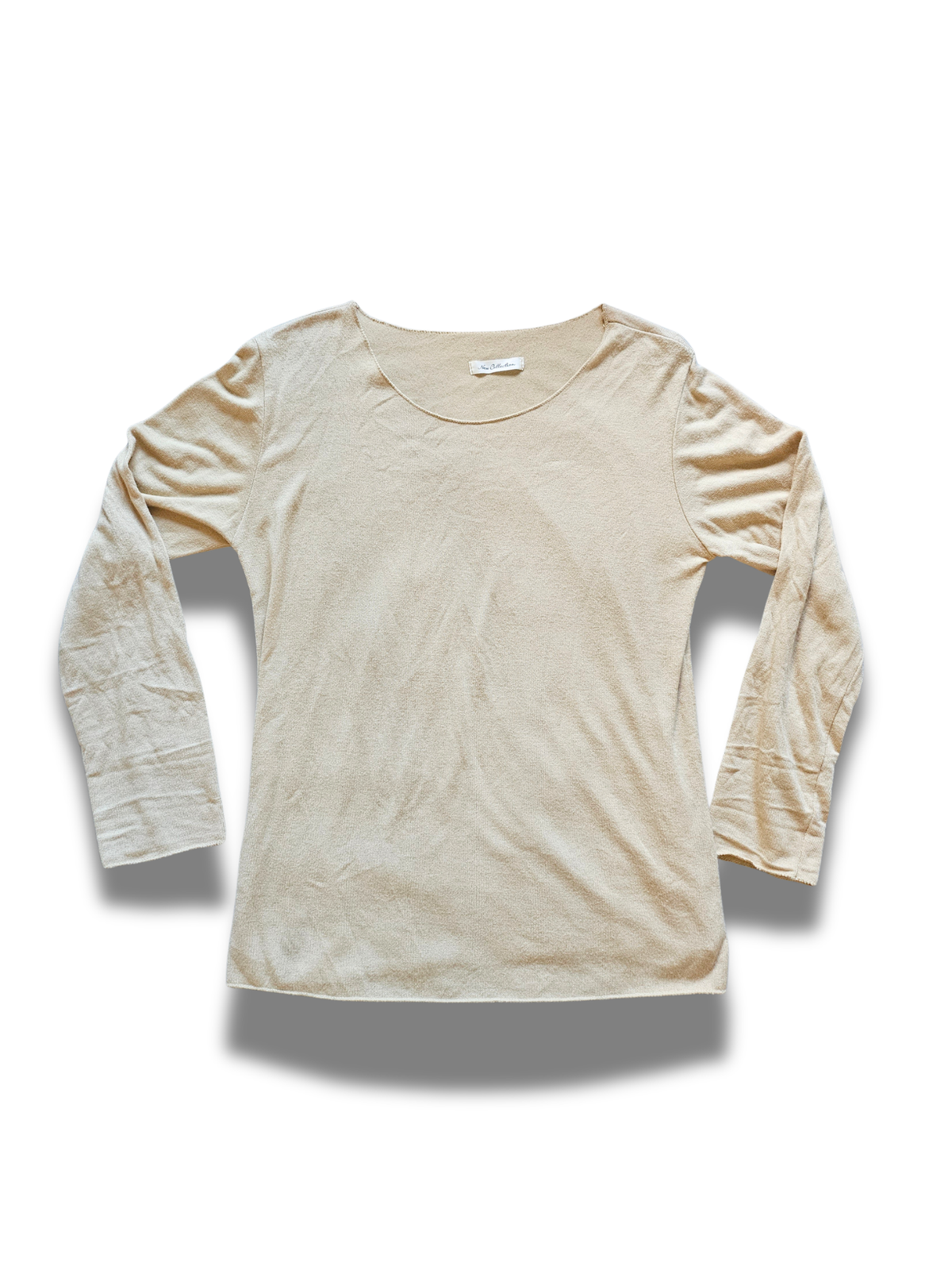 longsleeve weiß beige