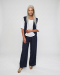 Wide leg viscose pants for woman