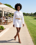 Sommer-Hemdkleid aus Baumwolle 