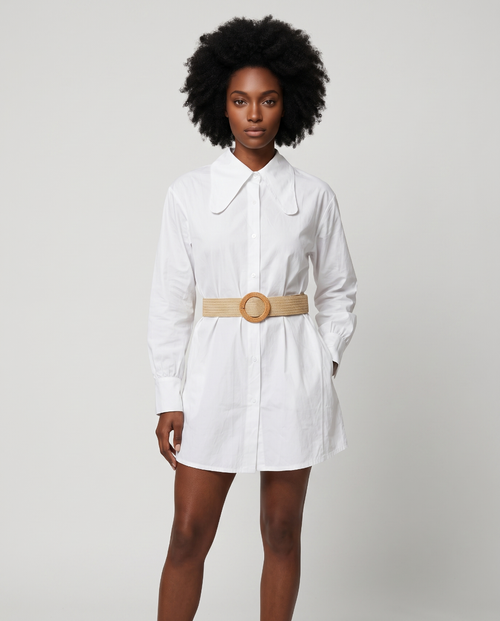 Robe chemise d'été en coton