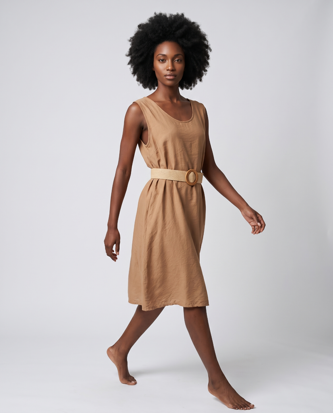 Viskose Sommerkleid (ärmellos)